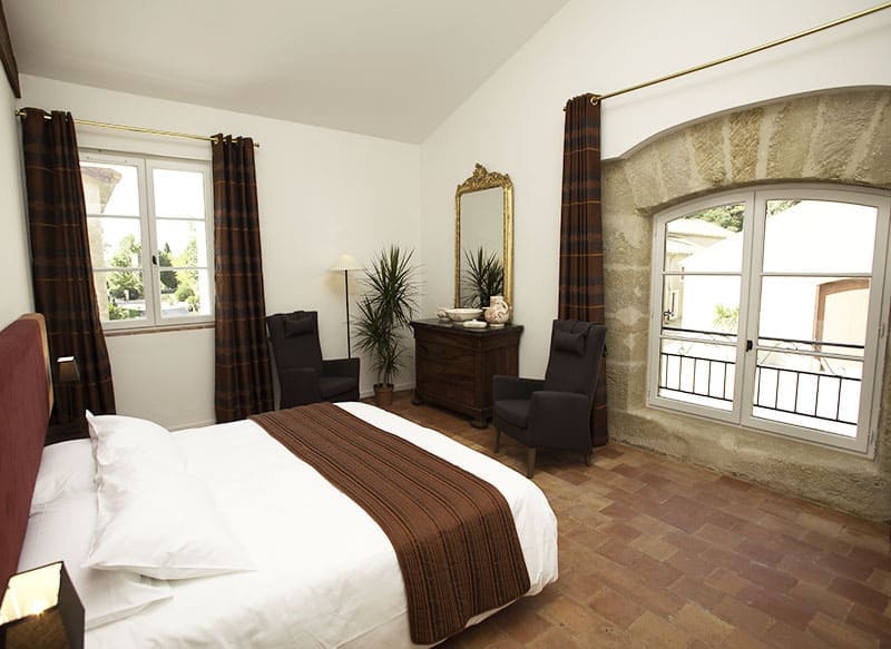 Slaapkamer van vakantiehuis Bacchus op Domaine la Vernède